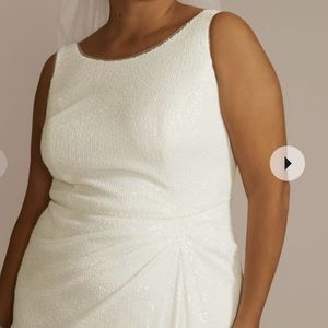 Brand new with tags David bridal wedding dress